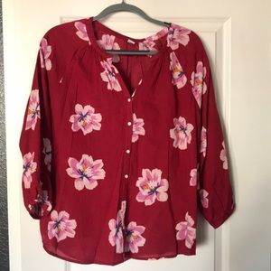 Floral light weight pink Blouse